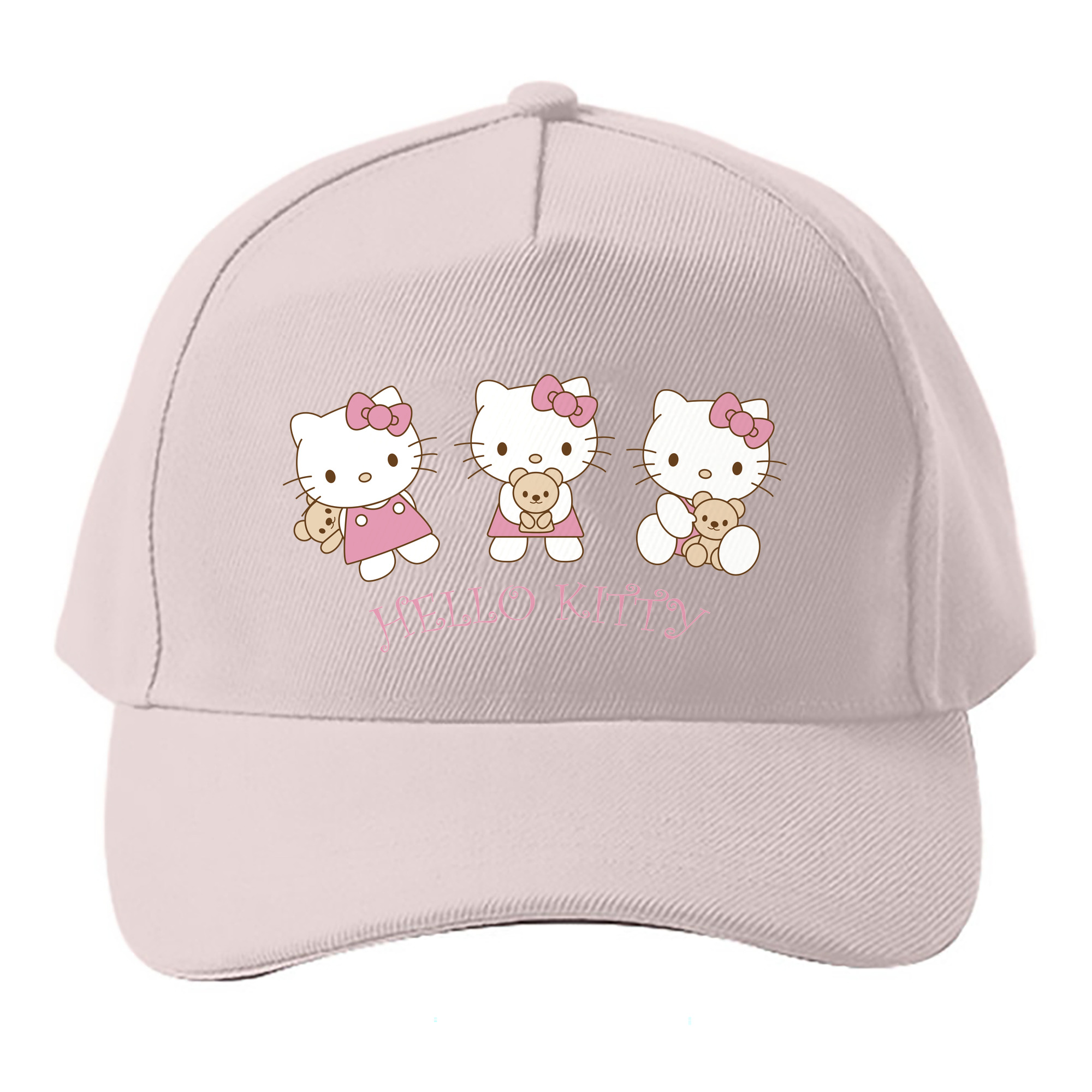 （画像用） Hello Kitty ハローキティ ベースボールキャップ 綿100％ 男女兼用 帽子 スポーツ